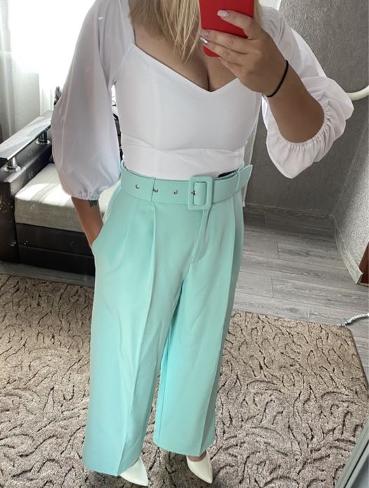 Топ блуза біла укорочена