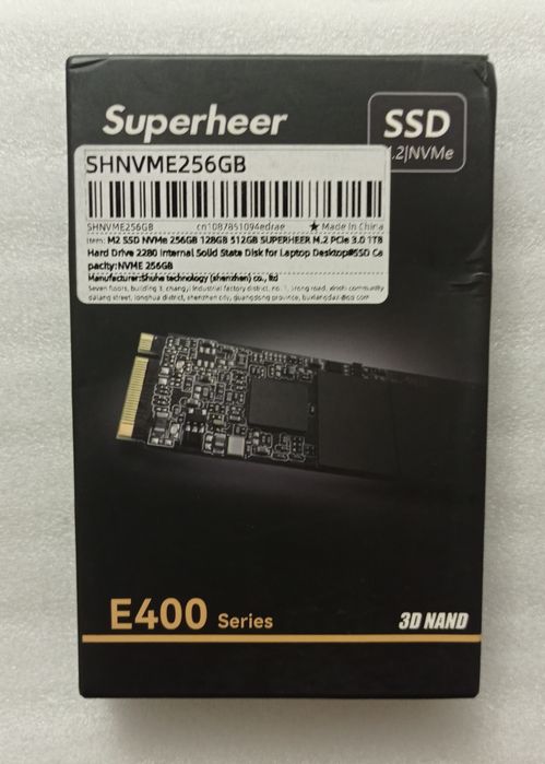 НОВЫЙ M.2 nvme ssd на 256gb gen 3x4