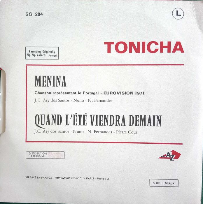 Tonicha	- - - - -	Menina	- - - - -	Single