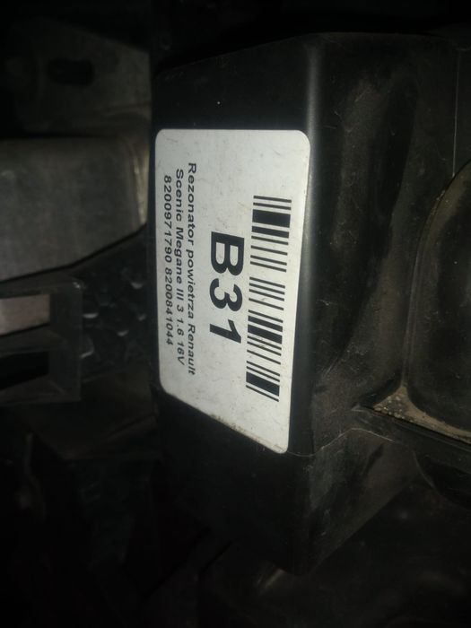 Rezonator powietrza do renault scenic 3