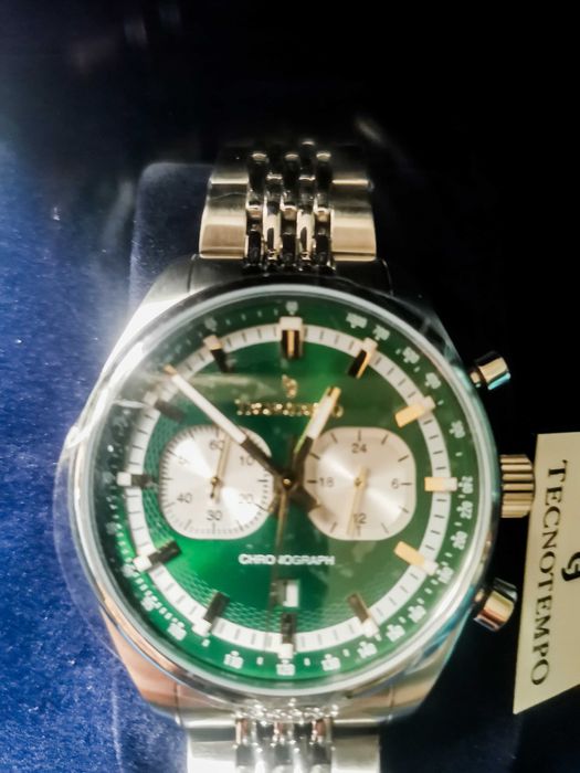 Relógio Novo Cronógrafo Tecnotempo "Chrono Elite", Edição Limitada