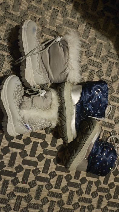 Zestaw Buty śniegowce dla dziewczynki 23