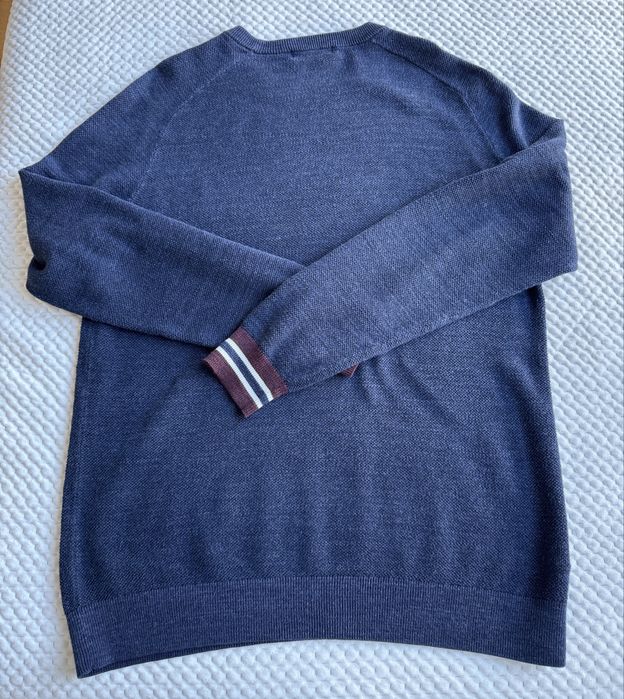 Fred Perry Textured Yarn Pique Crew Neck Sweater – K8217