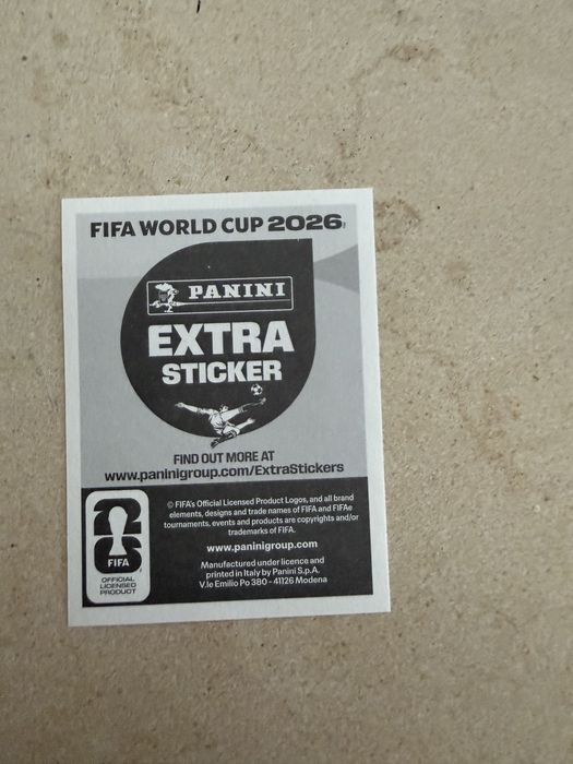 Extra Sticker Luka Modric Gold