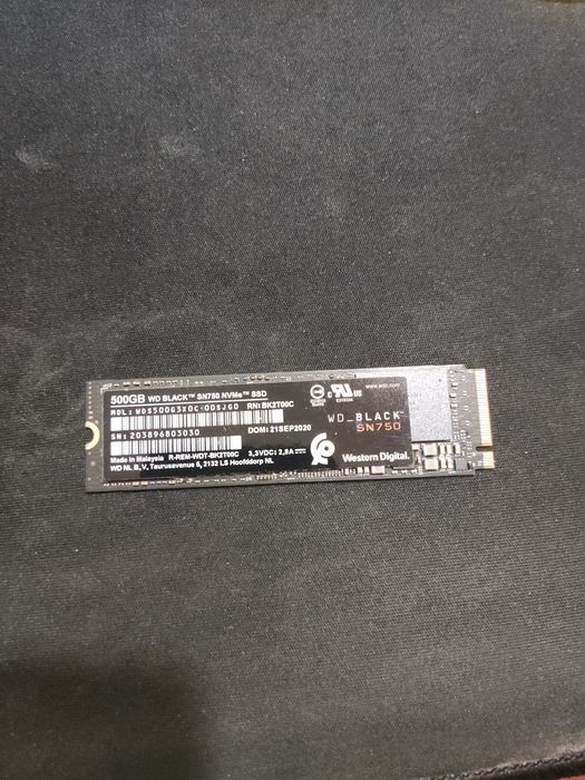 SSD NVMe 500gb Wd Black SN750