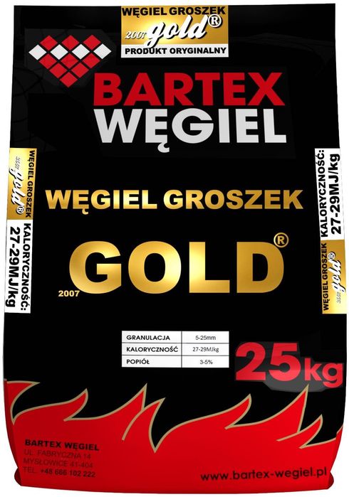 Węgiel Groszek Bartex Gold Opał Transport Winda