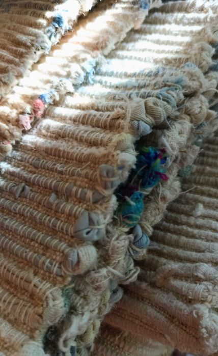 Mantas de tiras de tear manual