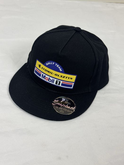 Czapka z daszkiem Stomil - Olsztyn Rally Team Mobil 1 / SnapBack / flat peak