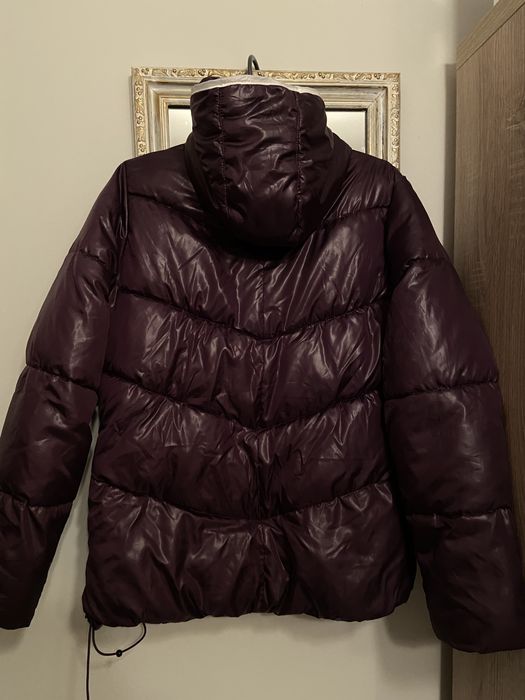 Kurtka puchowa narciarska Crivit fioletowa metaliczna