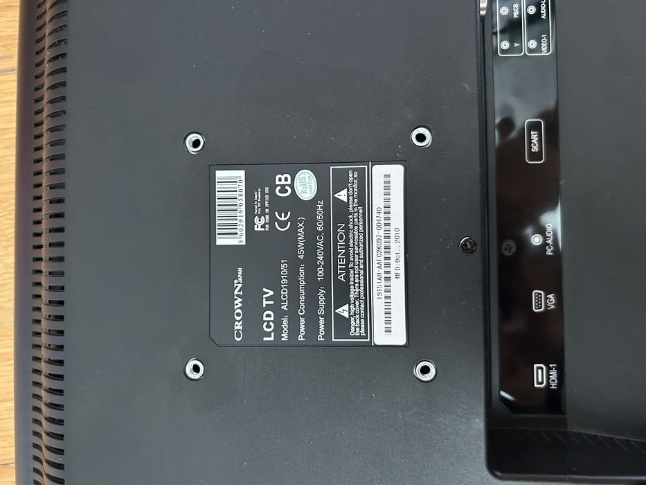 CROWN Japan 19-Inch LCD Monitor/TV ALCD1910447013930675752964