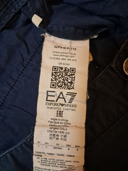 Темно-сині шорти Emporio Armani EA7 (Emporio Armani 7)