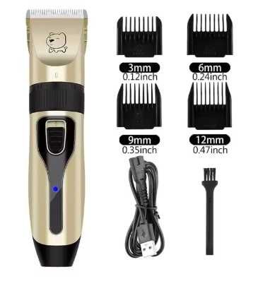 Máquina de Tosquiar Cães e Gatos Profissional Aparador Recarregável USB para Animais NOVA
