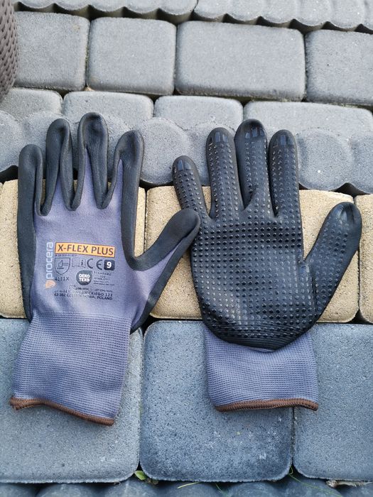 Super Rękawice ochronne robocze X-FLEX PLUS Size 9 Nowe po 10 szt pacz