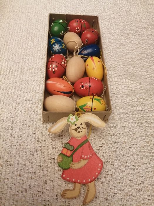 Drewniane ozdoby świąteczne. Wielkanocne.