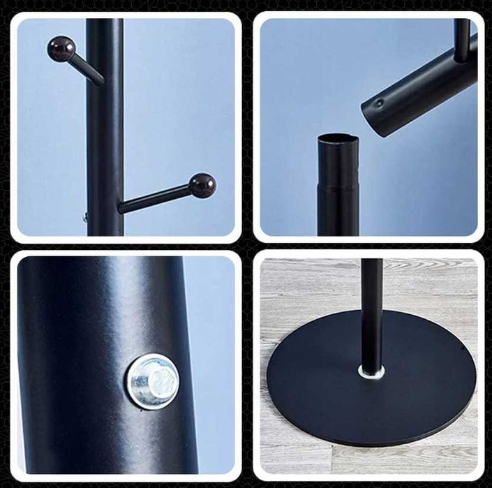 Nowoczesny WIESZAK STOJĄCY Podłogowy Na Ubrania Loft | GRATIS