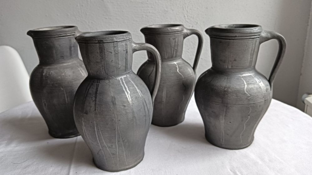 Stara Cepelia - siwaki dzbanki wypalane . Cena 1 szt i