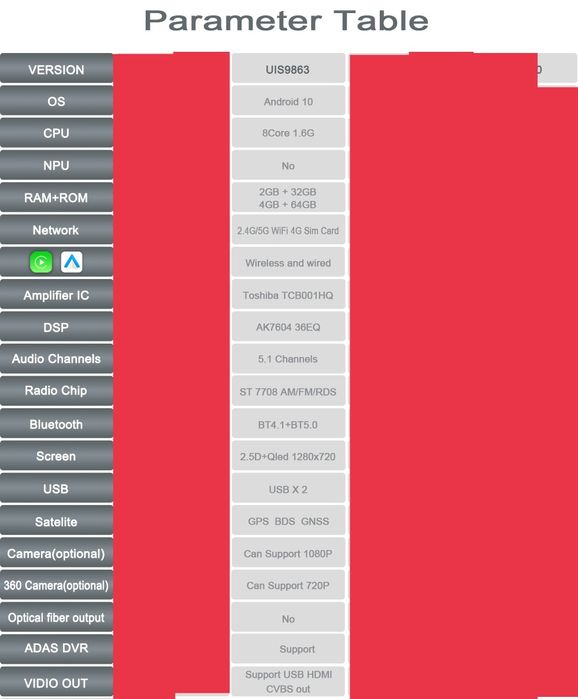 Rádio Android para gaveta 1 din ecrã 7 polegadas 2 din
