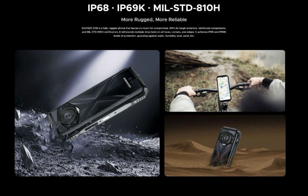 DOOGEE S118, 20/512 Gb, 50/12NV/ 8/32Mp, 10800мАч, G99, 6,59", НОВИНКА