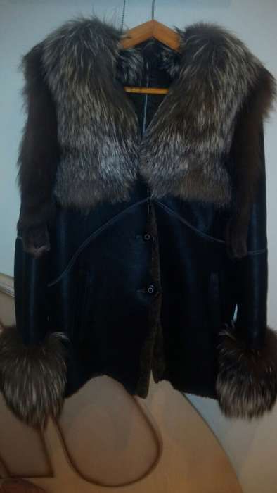 Зимняя дубленка на цигейке