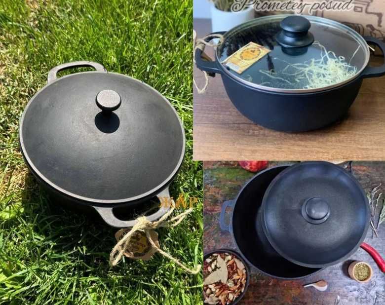 Кришка + чавунна чугун основа = казанок maysternya ( кастрюля )