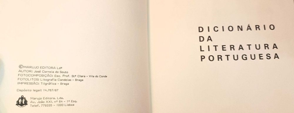 Dicionário da Literatura Portuguesa
