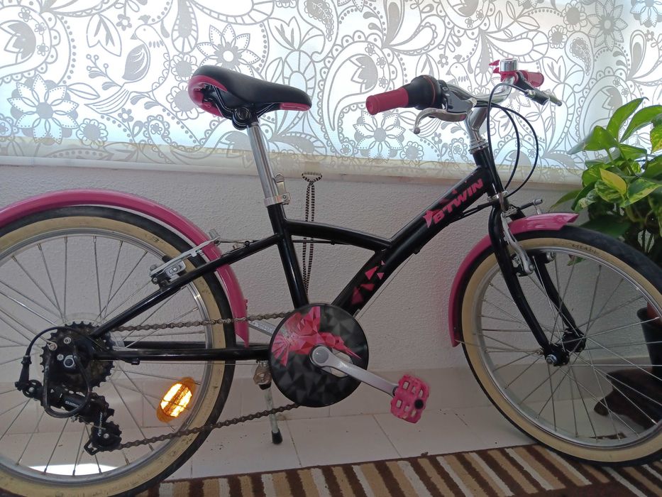 Bicicleta BTT criança côr BLACK&PINK dos 3 aos 12anos