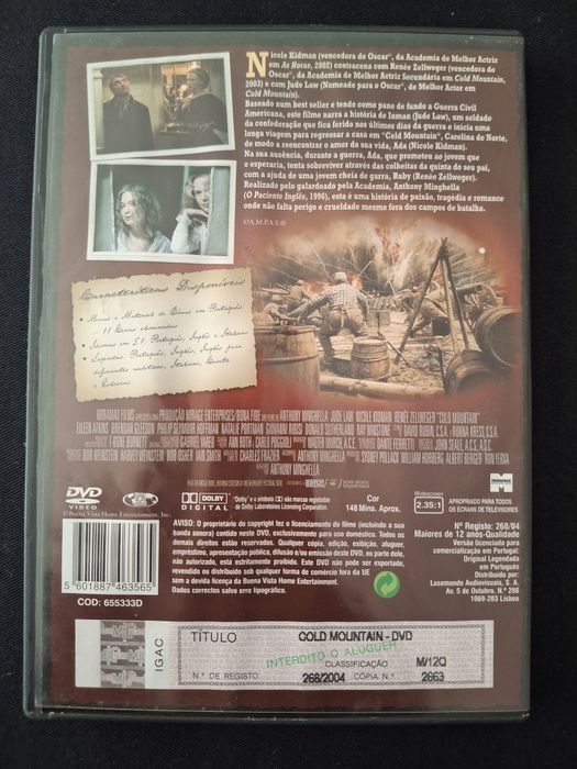 DVD Cold Mountain*.