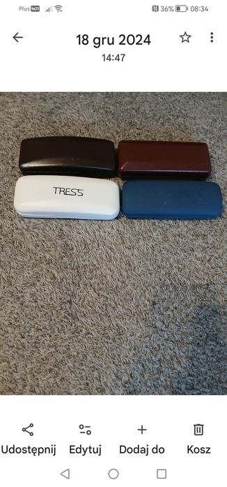 Etui na okulary unisex nowe