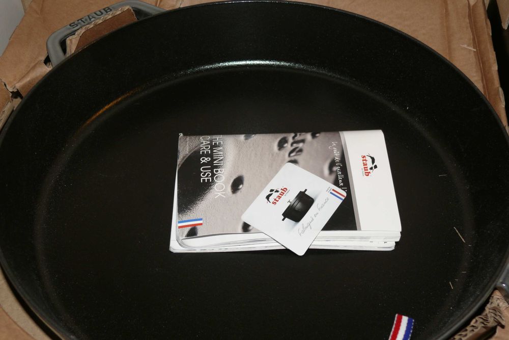 Frigideira de Dupla Alça Staub 13" - Cinza Grafite