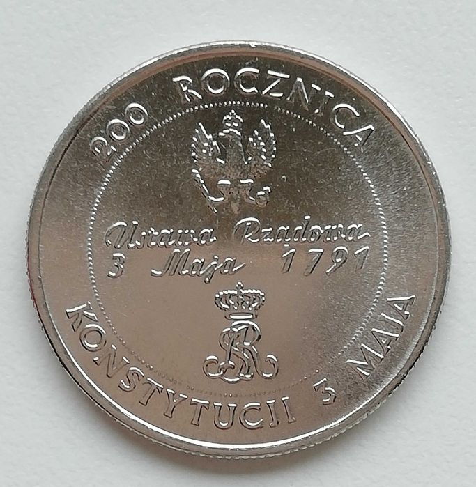 Moneta 10.000 zł  200 Rocznica Konstytucji 3 Maja stan SM na prezent