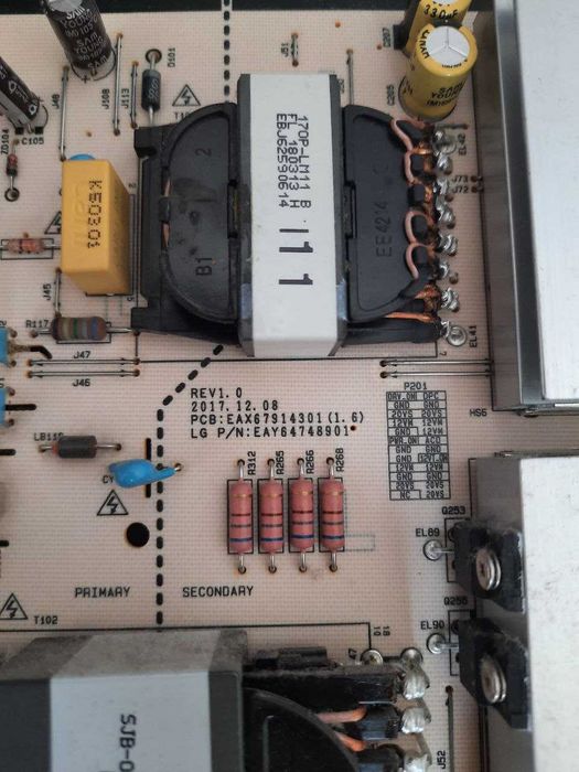 Плата живлення телевізора EAY64748901 від LG OLED65B8PLA