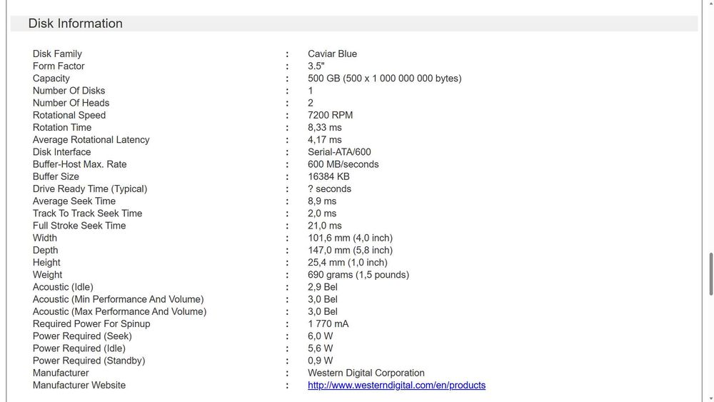 4 discos Hdd 500GB - 7200RPM - SATAIII (6Gb/s)