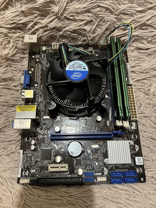 Комплект AsRock, Pentium G2030 3.0 Ghz, 4gb ddr3