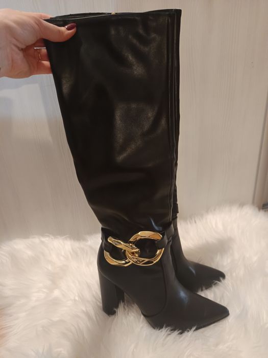 Kozaki eleganckie czarne