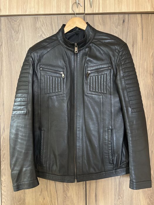 Шкіряна чоловіча куртка levento pelle