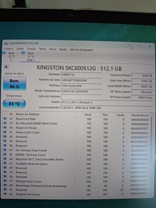 Disco Kingston 512GB
