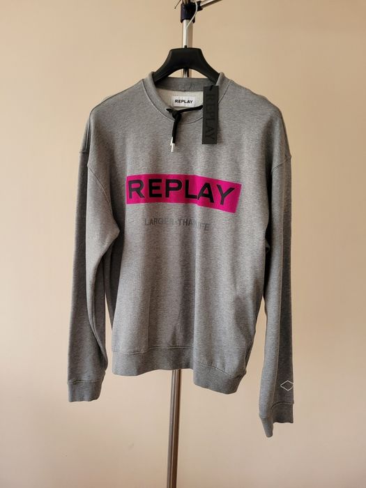 L 40 Replay oryginalna nowa z metką damska bluza  szara bawełniana