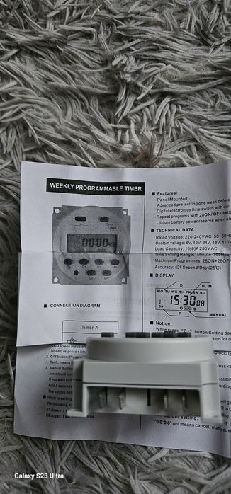 Zegarek cyfrowy nascienny