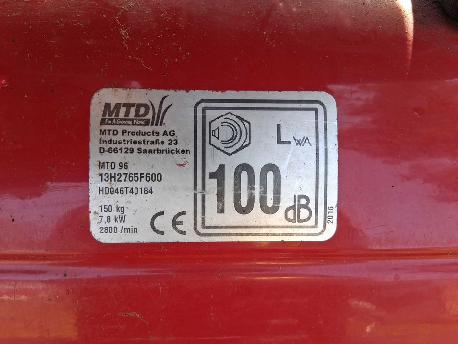 Traktorek kosiarka MTD 96