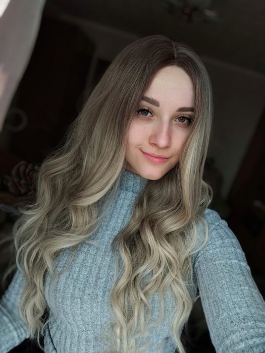 Парик холодний блонд