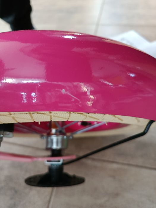 Rower dziecięcy, rowerek 12 cali dla dziewczynki z koszykiem, różowy