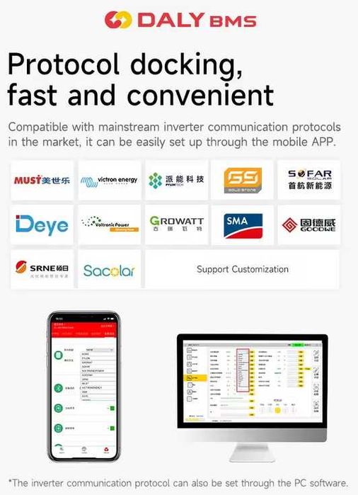 Daly Smart Bms 16S 250A +Active Balancer 1A+Bluetooth+Touch Screen 4.3