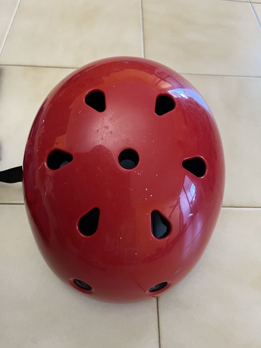 Kit proteção patins infati e capacete oxelo decathlon