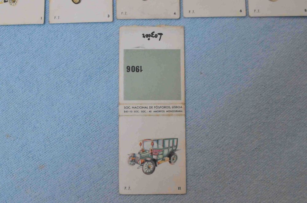 Vintage – Carteiras de fósforos - Monogramas de viaturas antigas (s)