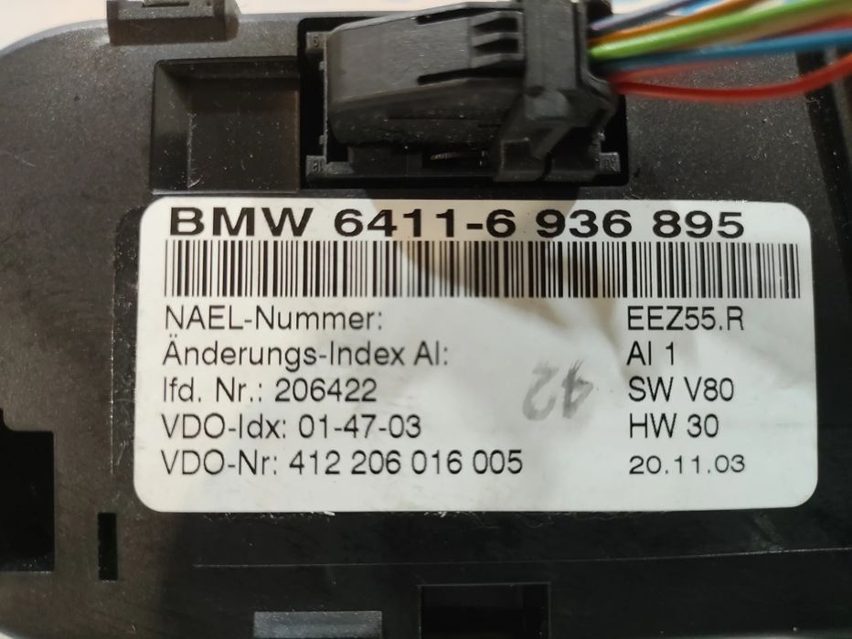 DISPLAY SOFAGEM COMANDO CHAUFFAGE CLIMATRONIC BMW Z4 E85 ROADSTER