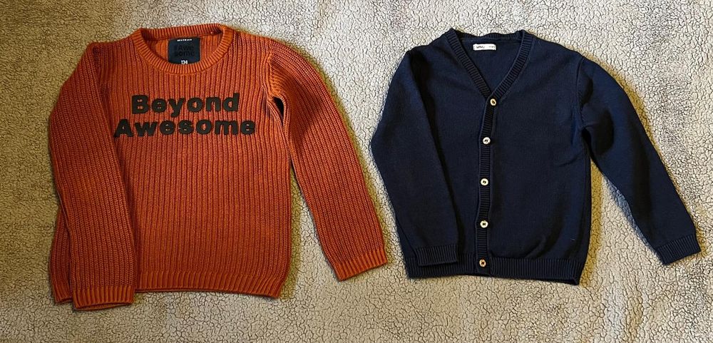 Sweter 2 sztuki - rozmiar 134