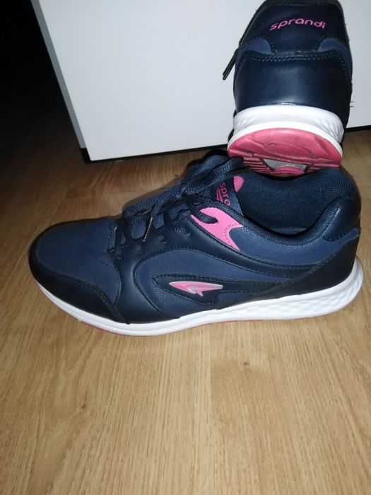 Buty  Sprandi 37 sportowe granatowe jesienne półbuty eko skóra