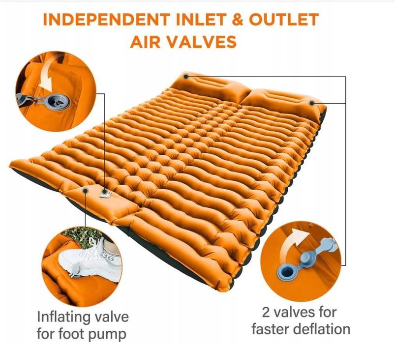 Materac mata samopompująca dwuosobowy