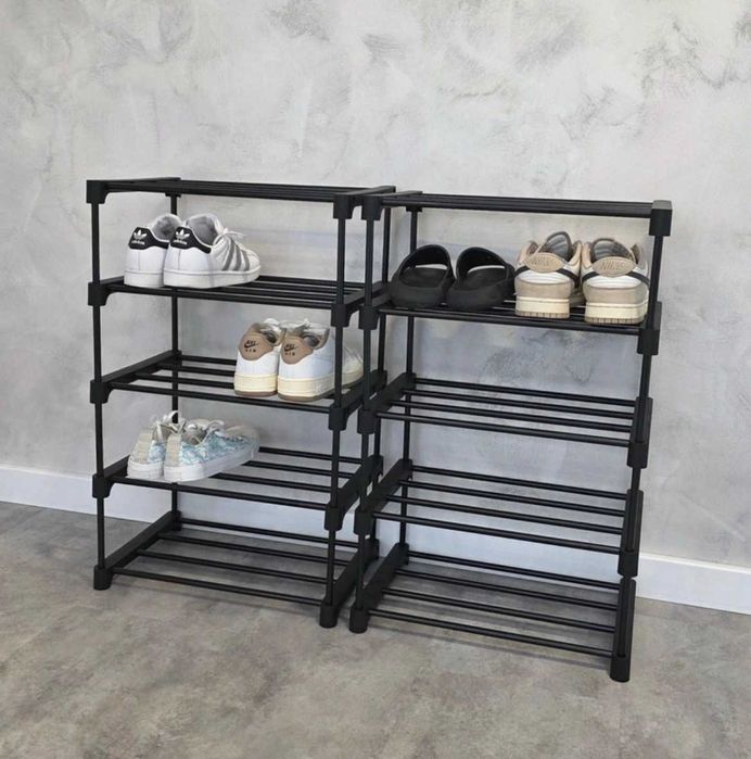 NOWY Pojemny regał na buty 10 półek – Szafka stabilna organizer metalowy