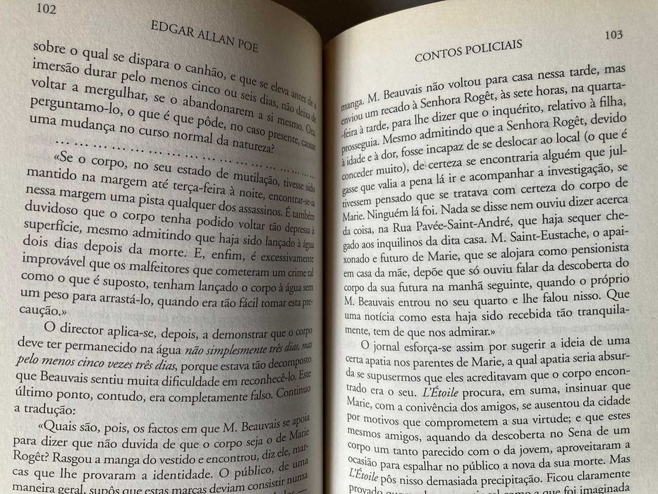 Contos Policiais, de Edgar Allan Poe